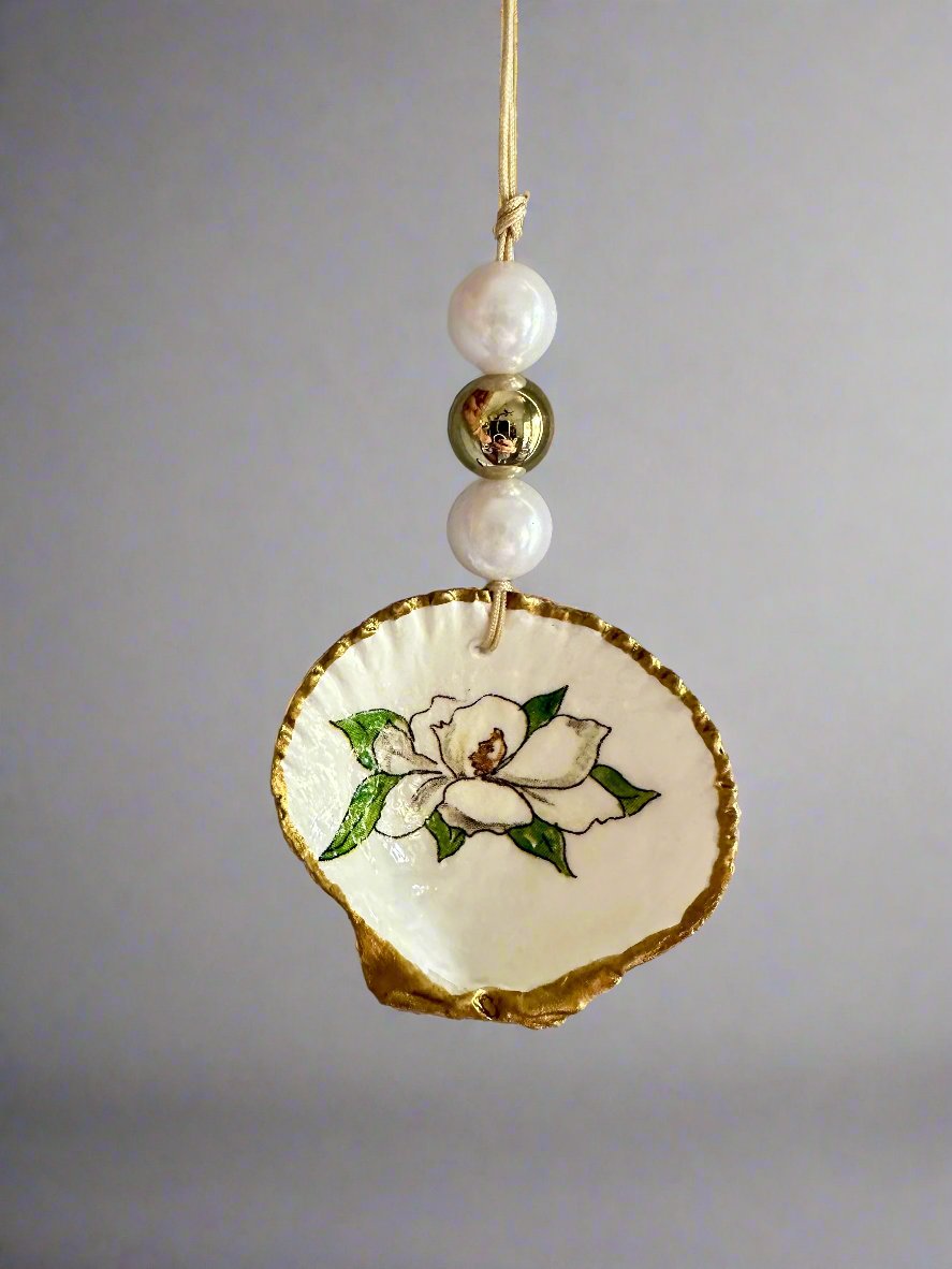 Magnolia Seashell Ornament