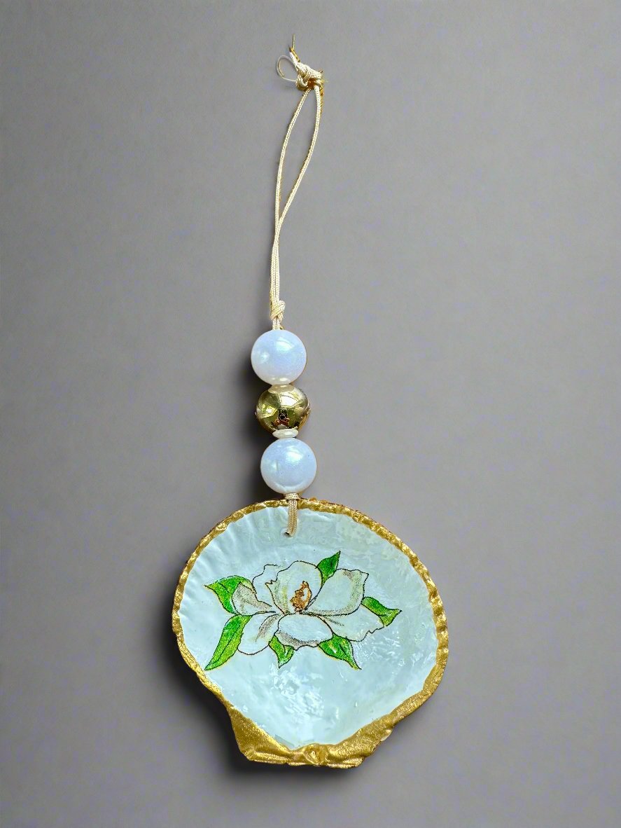 Magnolia Seashell Ornament